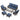 AECOJOY 7-Seat Patio Furniture Set, 6-Piece Wicker Conversation Set with Swivel Rocking Chairs & Ottoman