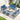 AECOJOY Aluminum Patio Furniture Set, 7 Pieces Outdoor Sectional Sofa Set, White & Blue
