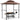 AECOJOY Grill Gazebo 8’x 5’ Outdoor Patio Backyard BBQ Grill Shelter, Brown