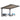AECOJOY 12' x 10' Gazebo, Outdoor 10x12 Pergola Carport for Patio, Freestanding Lean to Hardtop Gazebo