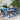 AECOJOY 7 Pieces Metal Outdoor Furniture Set, Blue