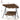 AECOJOY 3-Seat Outdoor Patio Swing Chair, Brown