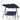 AECOJOY 3-Seat Outdoor Patio Swing Chair, Blue
