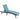 AECOJOY Outdoor Chaise Lounge, All Weather Pool Lounge Chairs Ergonomic Design (Blue, 1 PCs)