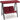 AECOJOY 2-Seat Porch Swings with Adjustable Canopy, Red