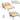 AECOJOY Outdoor Double Chaise Lounge Chair, Convertible Patio Loveseat Sofa Couch with Cushions