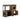 AECOJOY Double Litter Box Enclosure, Wooden Cat Washroom Furniture Hidden with Storage & Doors for 2 Cats