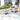 AECOJOY Aluminum Patio Furniture Set, 7 Pieces Outdoor Sectional Sofa Set, White & Light Gray