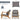 AECOJOY Mid Century Modern Accent Chair Lounge Reading Chair, Grey