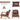 AECOJOY Mid Century Modern Accent Chair Lounge Reading Chair, Brown