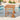 AECOJOY Acacia Wood Outdoor Dining Table for 4, Foldable Top Patio Table with Wheels
