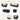 AECOJOY 7 PCS Outdoor Patio Furniture Sets with 2 Storage Boxes, Black & Beige