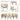 AECOJOY 7 Pieces Outdoor Sectional Furniture Textilene Fabric Outdoor Conversation Sets, Yellow