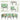 AECOJOY 7 Pieces Outdoor Sectional Furniture Textilene Fabric Outdoor Conversation Sets, Green