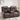 AECOJOY Recliner Loveseat with Console&Bluetooth Speakers, Manual RV Reclining Sofa, Brown