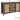 AECOJOY Farmhouse Sideboard Buffet Cabinet with Storage, Rattan Kitchen Cabinet w/Sliding Barn Doors & 4 Drawers