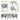 AECOJOY 7 Pieces Outdoor Sectional Furniture Textilene Fabric Outdoor Conversation Sets, Dark Grey