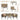 AECOJOY 7 Pieces Outdoor Sectional Furniture Textilene Fabric Outdoor Conversation Sets, Brown