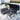 AECOJOY 4 Pieces Patio Furniture Set with Retractable Canopy &Coffee Table, Dark Grey