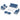 AECOJOY Aluminum Patio Furniture Set, 7 Pieces Outdoor Sectional Sofa Set, White & Blue