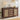 AECOJOY Farmhouse Sideboard Buffet Cabinet with Storage, Rattan Kitchen Cabinet w/Sliding Barn Doors & 4 Drawers