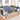 AECOJOY 4 Pieces Aluminum Patio Furniture Set, Outdoor Sectional with PE Rope Armrest, Dark Blue