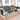 AECOJOY 4 Pieces Aluminum Patio Furniture Set, Outdoor Sectional with PE Rope Armrest, Dark Grey