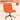 AECOJOY Criss Cross Chair with Wheels Thick Cusion, Premium Leather Orange