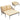 AECOJOY Outdoor Double Chaise Lounge Chair, Convertible Patio Loveseat Sofa Couch with Cushions