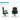 AECOJOY Office Chair with 7 Points Vibration Massage&Heat Functions, Black Leather with Footrest