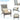 AECOJOY Patio Adirondack Wicker Chair, Outdoor Coconino Chair with Cushion and Pillow