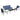 AECOJOY 4 Pieces Aluminum Patio Furniture Set, Outdoor Sectional with PE Rope Armrest, Dark Blue