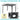 AECOJOY 39.4" Outdoor Patio Dining Table for 4, Metal Patio Table with 1.6" Umbrella Hole