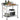 AECOJOY Stainless Steel Table 36"x30" with Backsplash and Knife Blocks Prep Tables for Commercial Kitchen