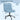 AECOJOY Criss Cross Chair with Wheels Thick Cusion, Premium Leather Blue