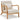 AECOJOY Mid Century Modern Accent Chair Lounge Reading Chair, Beige
