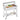 AECOJOY Commercial Food Warmer 1500W Electric Steam Table with 6x10QT Pans & Shelf