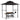 AECOJOY Grill Gazebo 8’x 5’ Outdoor Patio Backyard BBQ Grill Shelter, Black