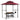 AECOJOY Grill Gazebo 8’x 5’ Outdoor Patio Backyard BBQ Grill Shelter, Red