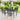 AECOJOY Metal Outdoor Table and Chairs Patio Dining Table Set
