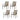 AECOJOY Patio Dining Chairs Set for 4, Stackable Textilene Patio Chairs