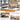 AECOJOY Patio Furniture Set with Retractable Canopy&2 Adjustable Backrests, Outdoor Conversation Set, Beige