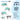 AECOJOY 7 Pieces Metal Outdoor Furniture Set, Light Green