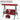 AECOJOY 3-Seat Porch Swings with Adjustable Canopy, Red