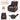 AECOJOY Massage Recliner Manual Chair with Heating & 360° Swivel Rocking Function, Brown