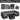 AECOJOY 7 Piece Outdoor Patio Furniture Set, Black & Dark Gray