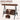 AECOJOY 3-Seat Porch Swings with Adjustable Canopy, Brown
